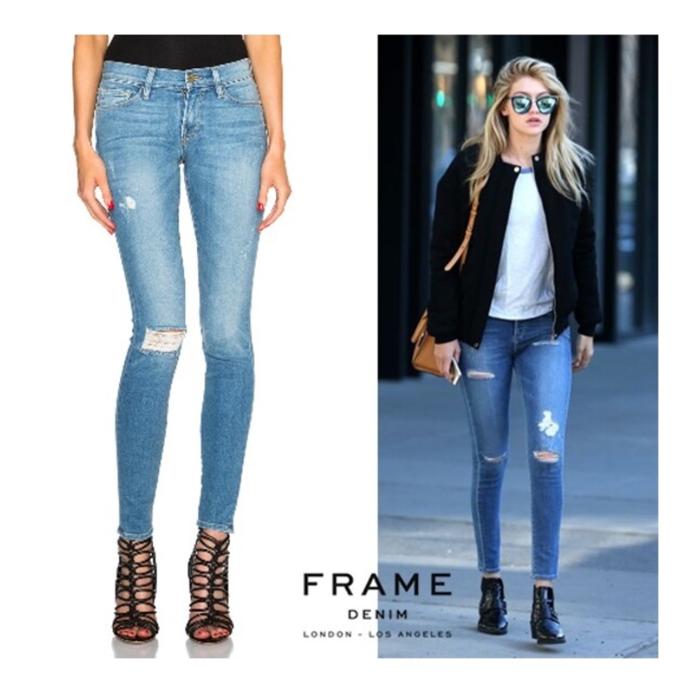 Frame denim ale Skinny de Jeanne